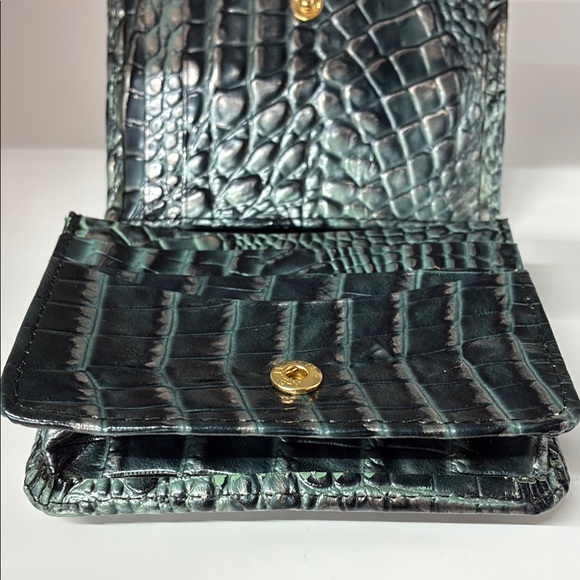 Brahmin Crocodile Embossed Card Wallet - Picture 6 of 13